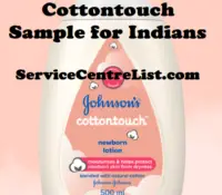 Free Johnson’s Cottontouch Sample for Indians