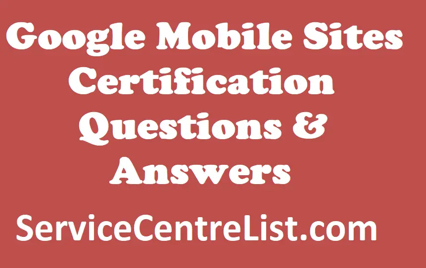 Mobile sites: