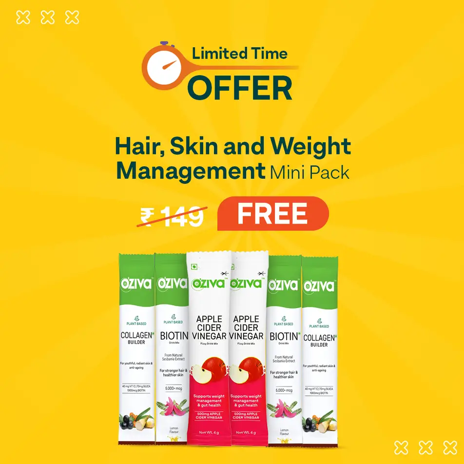 Get Free Sample of OZiva Hair, Skin & Weight Management Mini Pack