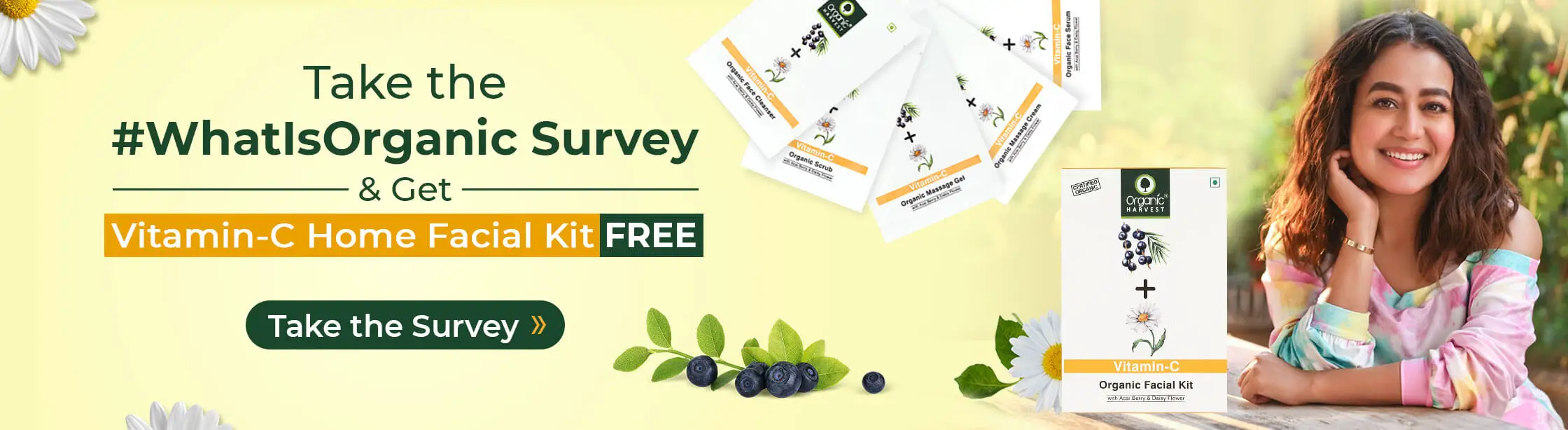 Grab Free Organic Harvest Vitamin C Home Facial Kit of worth 345