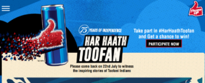 Participate in Thums Up Har Haath Toofan